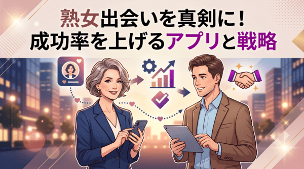 熟女出会いを真剣に！成功率を上げるアプリと戦略
